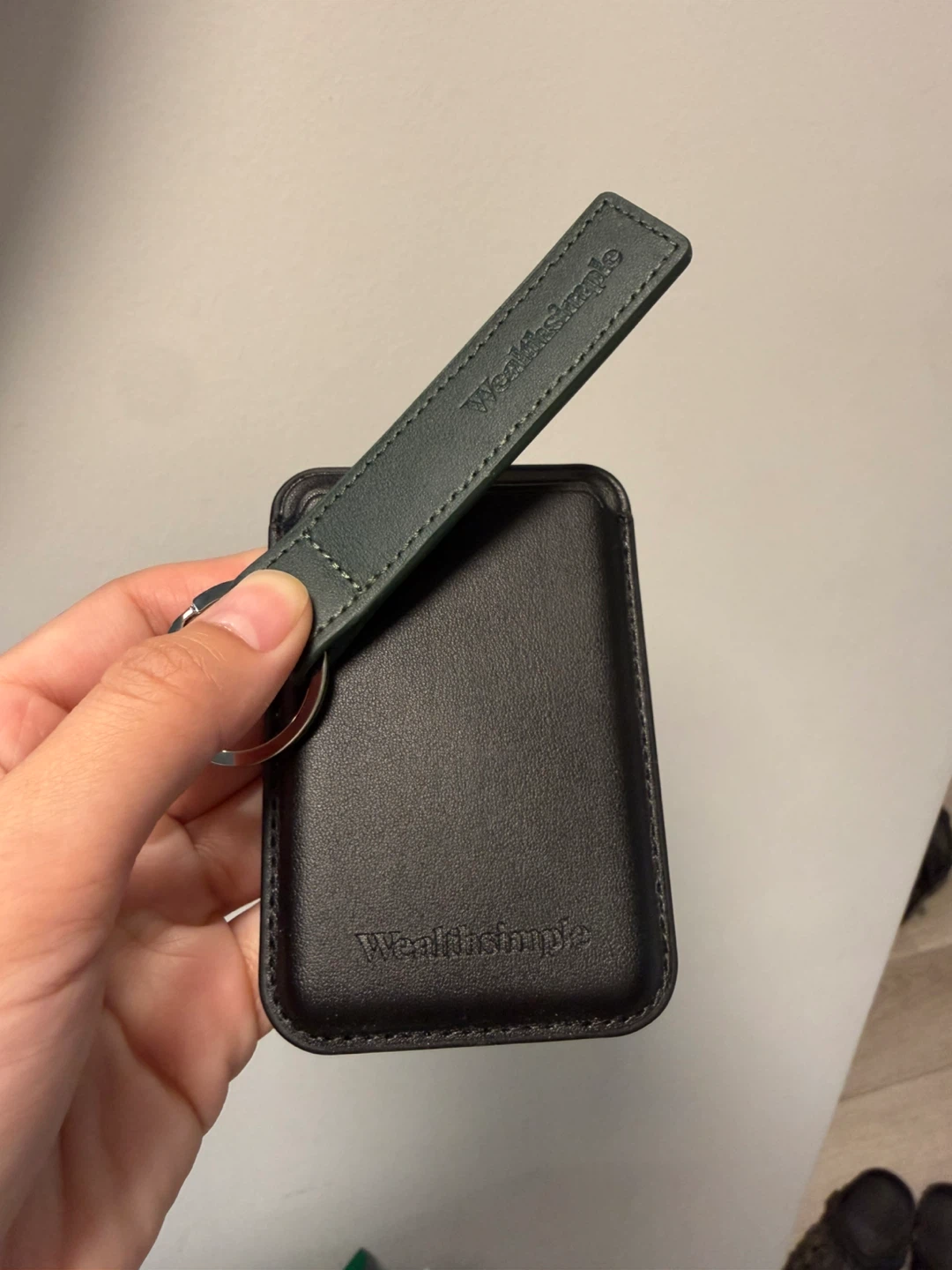 Wealthsimple key chain and phone card holder