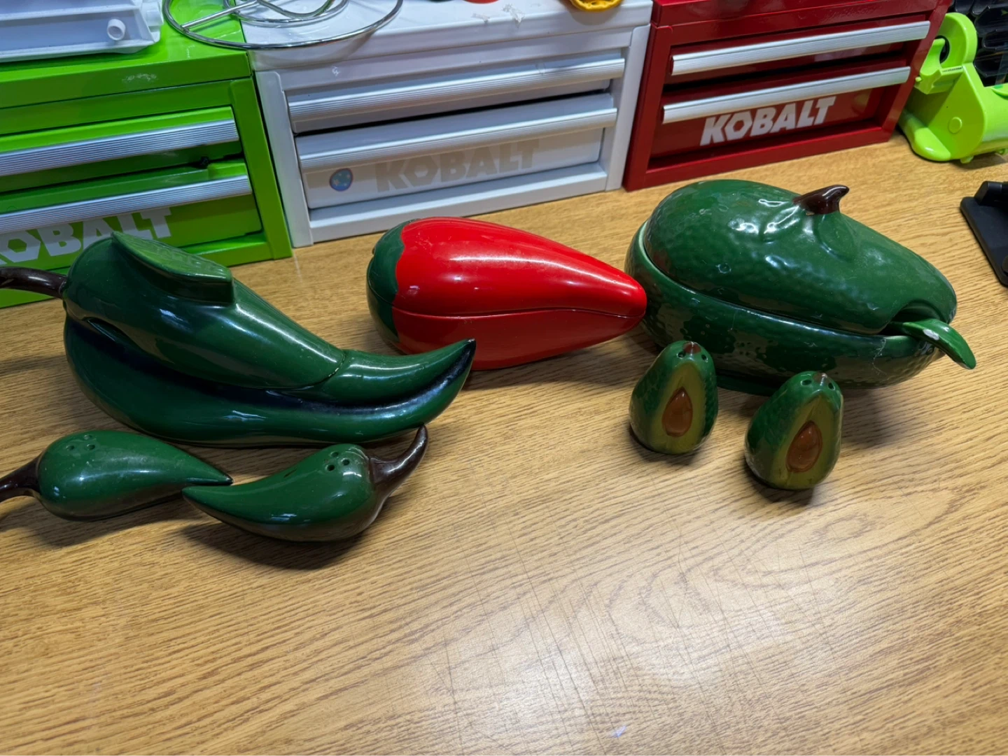 Avocado & Jalapeno Shaped Serving Dishes