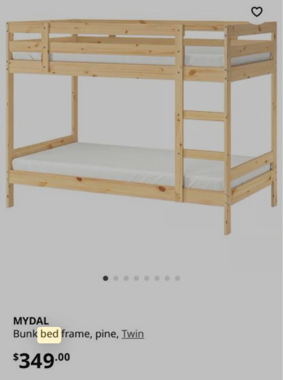 Ikea Twin Bunk Bed - photo 2