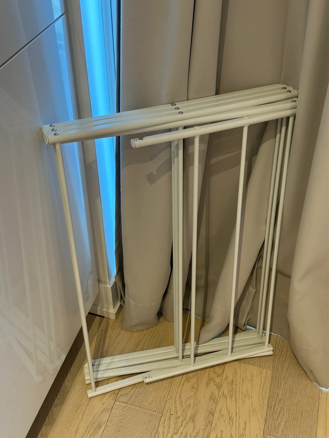 White Folding Clothes Drying Rack - photo 2