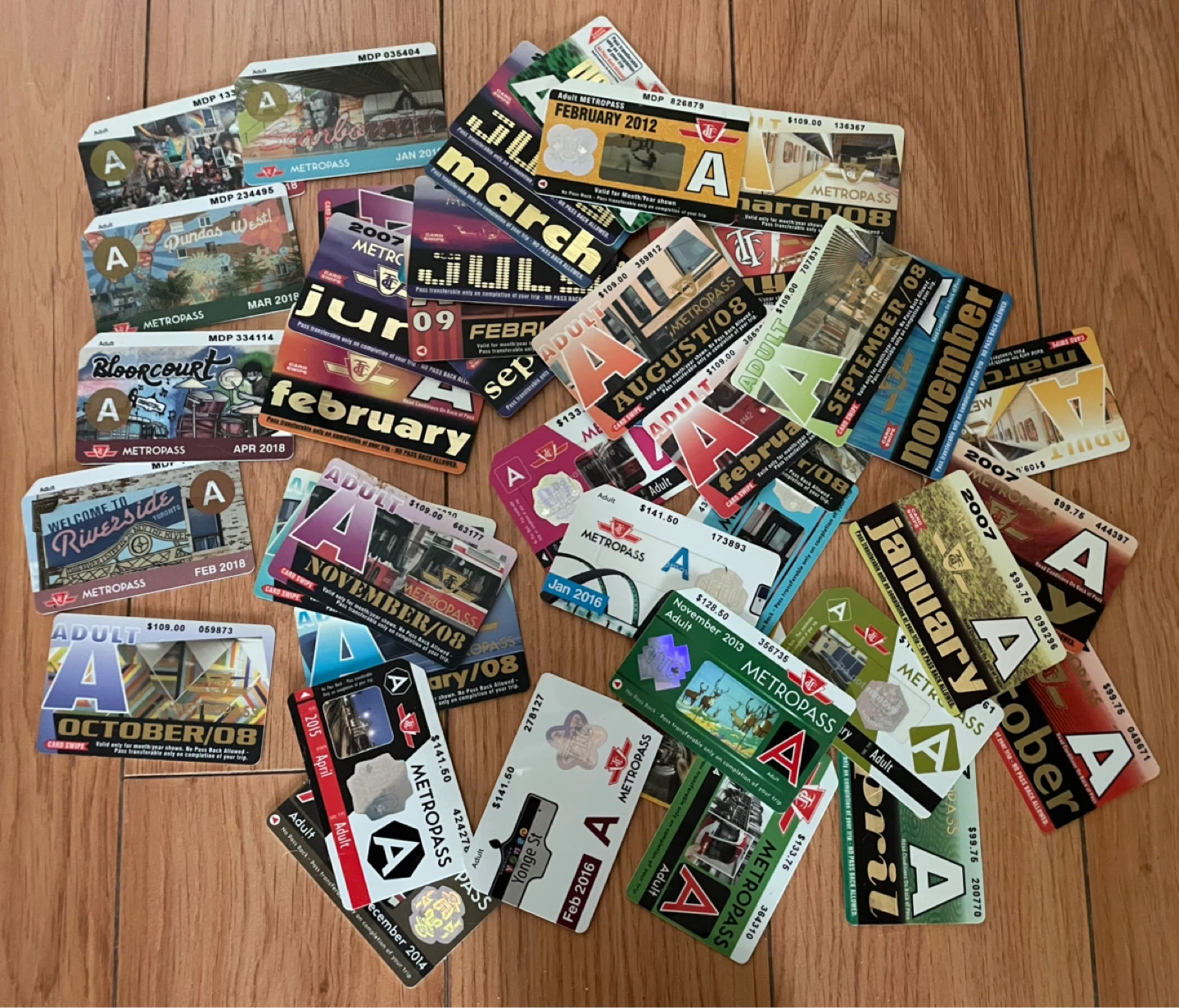 45 Toronto Transit Commission Metropasses