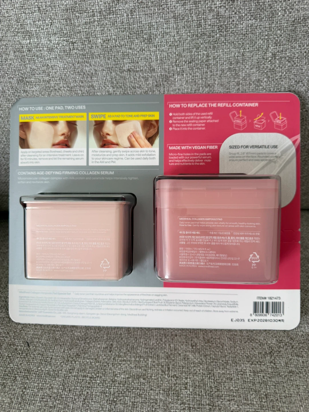 Mediheal Collagen Ampoule Pad Set - 200 Pads - photo 2
