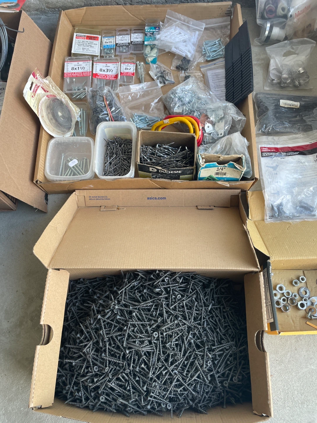 Assorted Hardware and Tools Box Lot