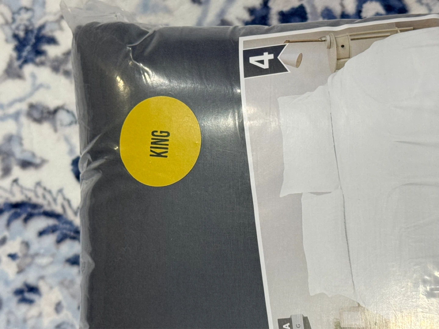 Utopia King Size Bed Sheet Set - Grey - photo 5