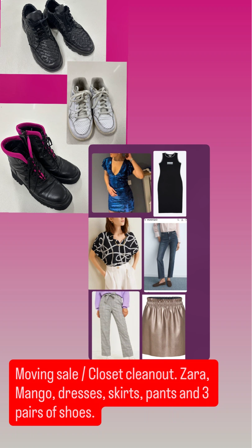 Closet cleanout. Selling as one bundle for $60