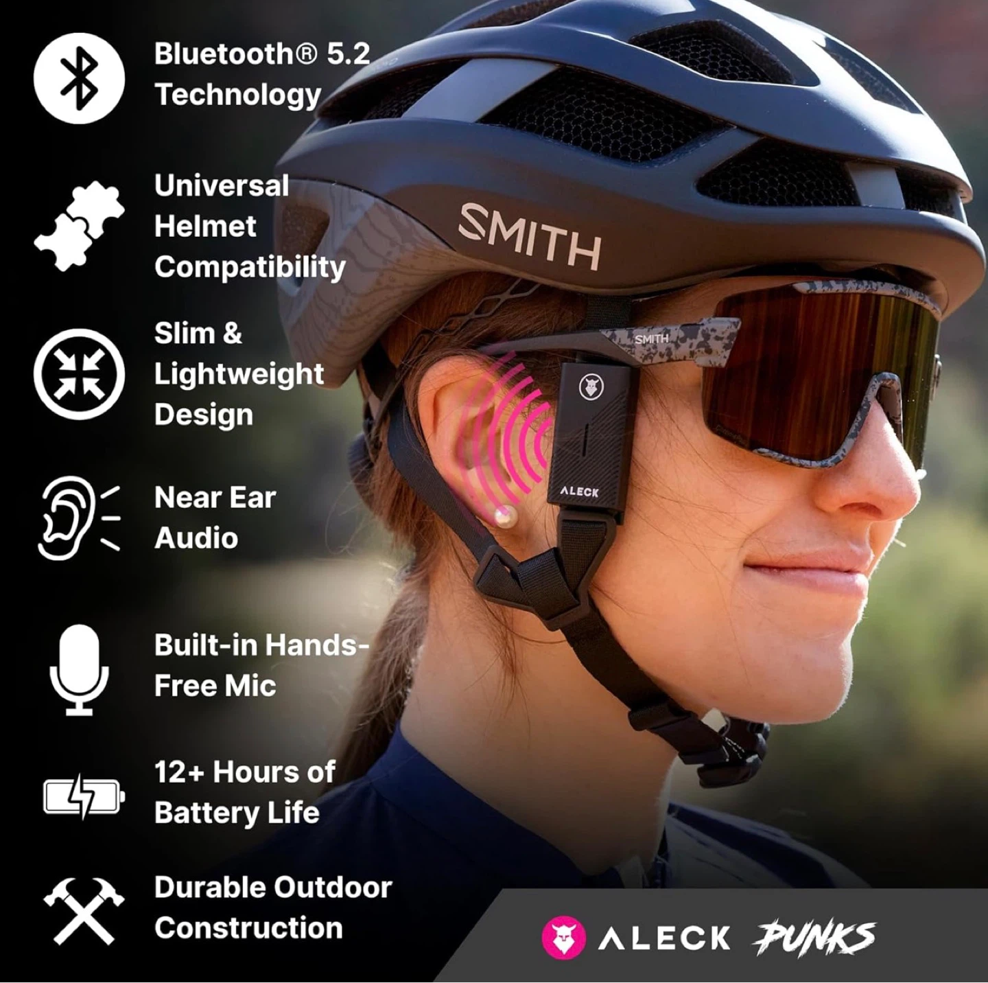 Punks Audio & Comms Near Ear True Wireless Helmets (2 Pairs)