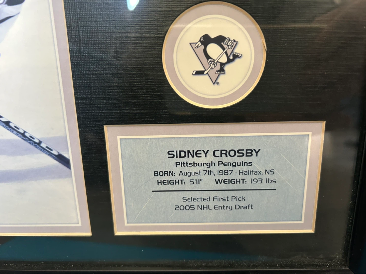 Framed Sidney Crosby Pittsburgh Penguins Memorabilia - photo 4