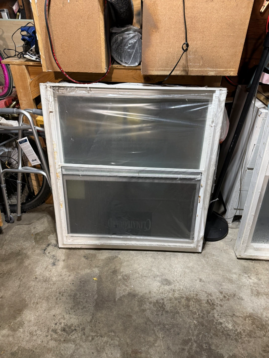White Double Hung Window