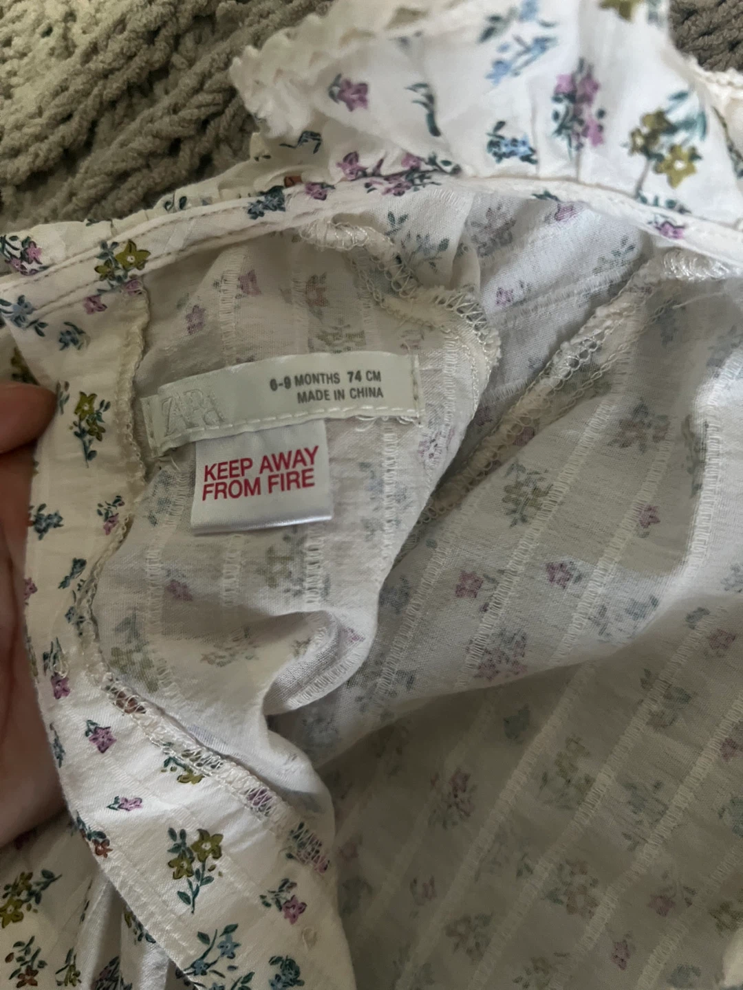 Zara Baby Girl Floral Romper - photo 4