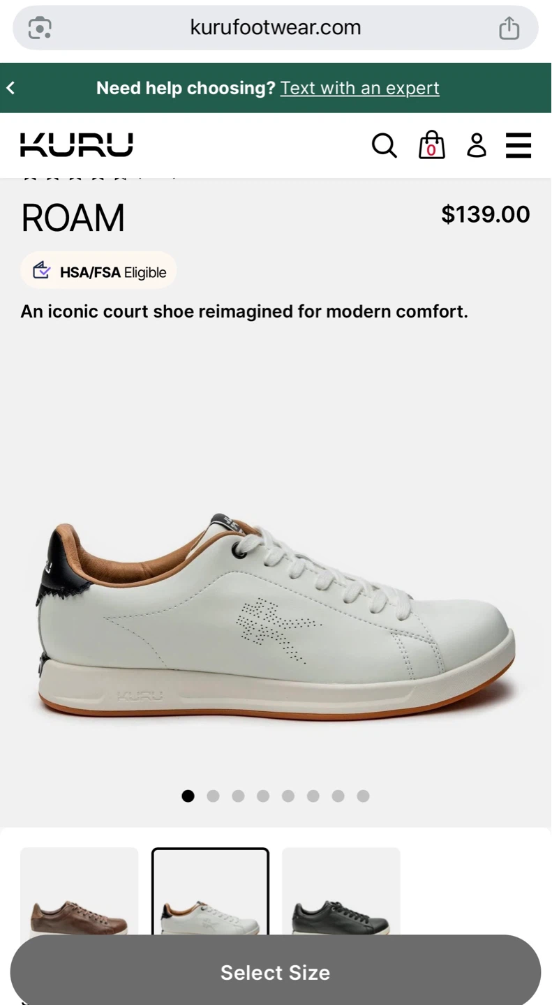 Kuru Roam White Leather Sneakers - photo 3