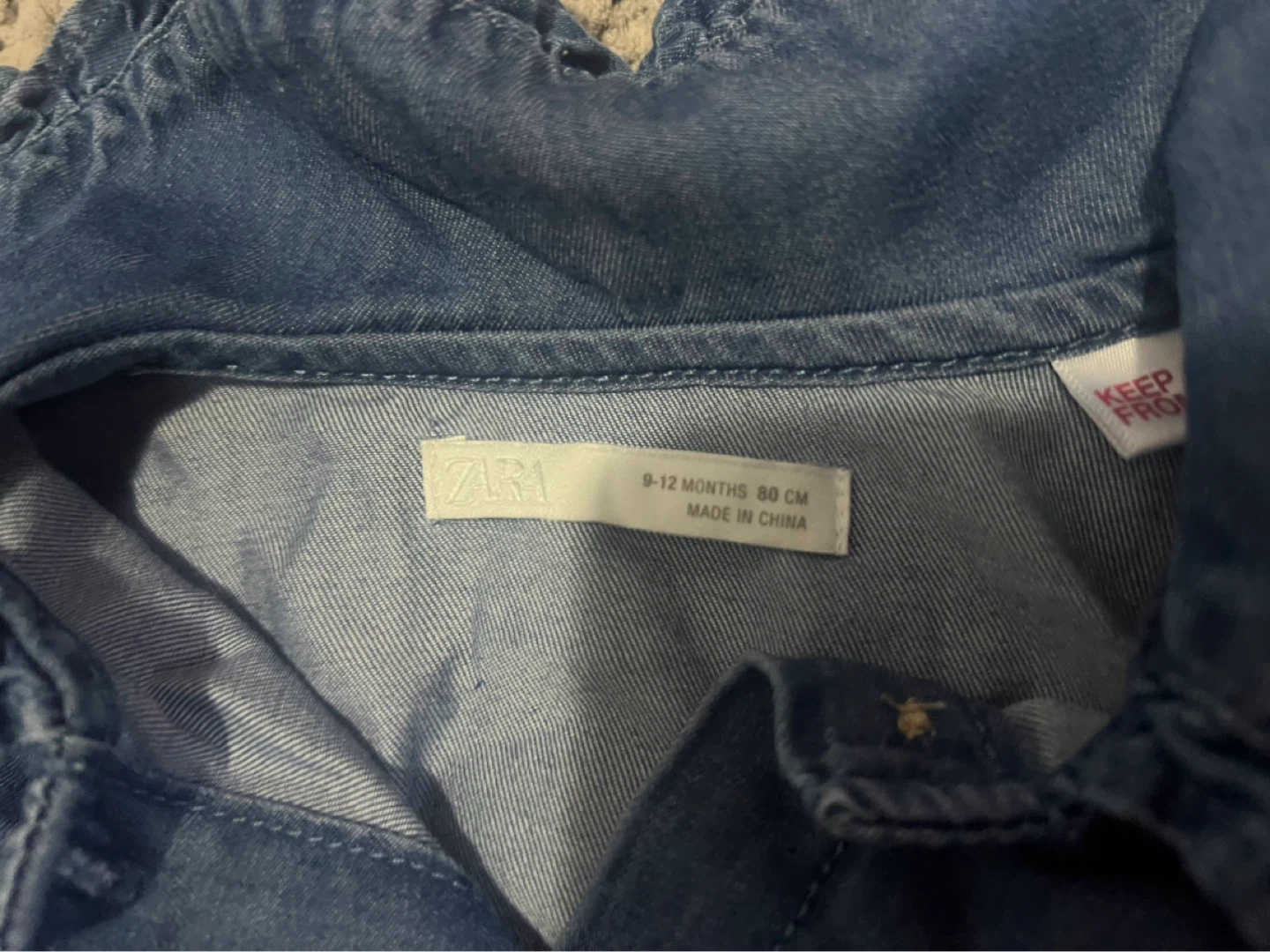 Zara Denim Shirt - 9-12 Months - photo 2