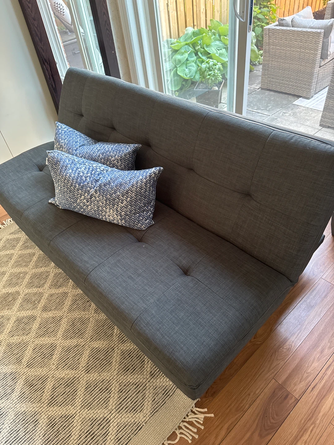 Grey Loveseat Sofa Bed