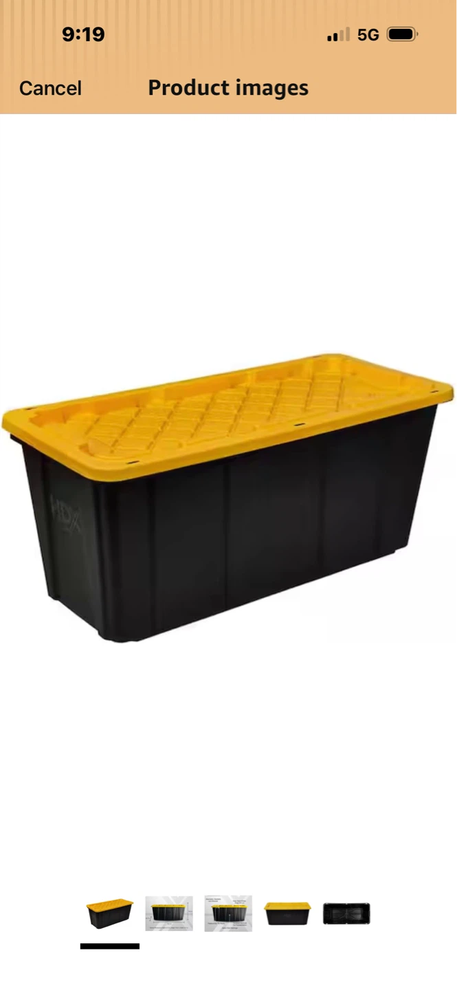 HDX Storage Tote with Lid 57 Gal - photo 2