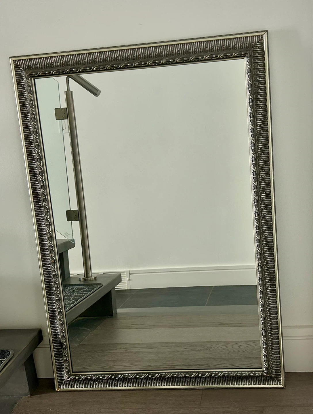 Stanley Monarch Ornate Silver Wall Mirror - photo 2