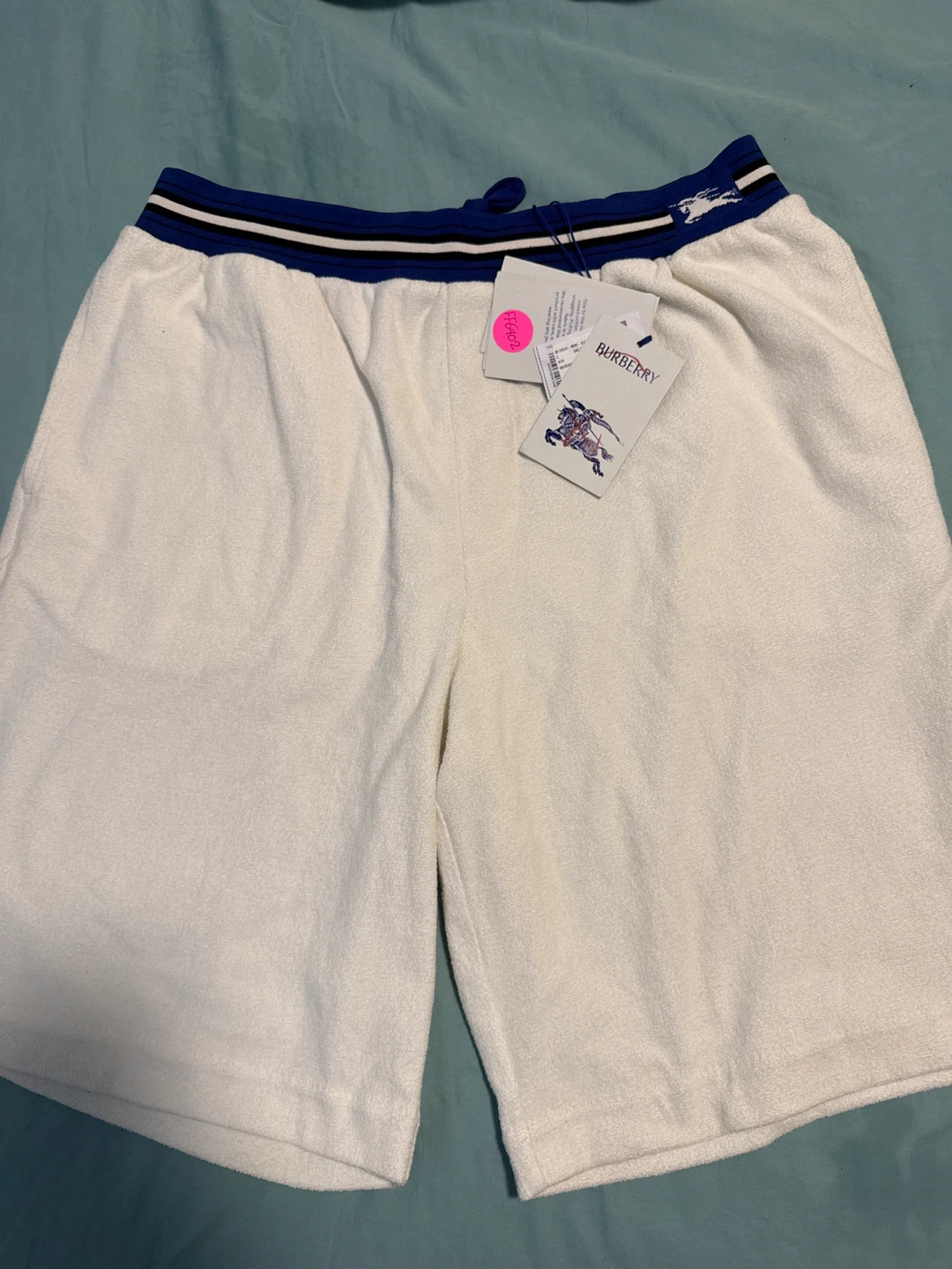 Burberry White Terry Cloth Shorts - photo 2