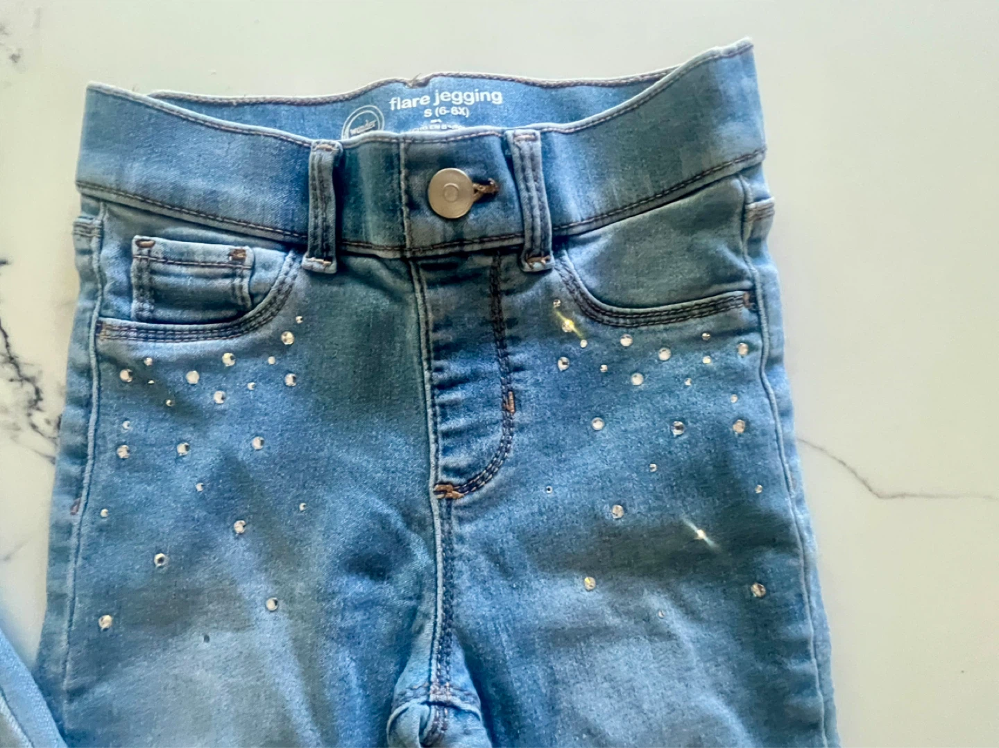 Wonder Nation Flare Jegging Jeans - Size S (6-6X) - photo 2