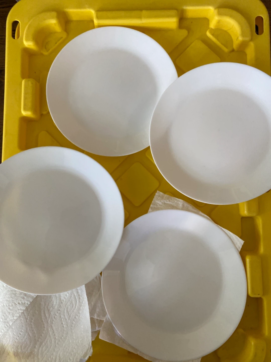 Set of 4 white plates - photo 2