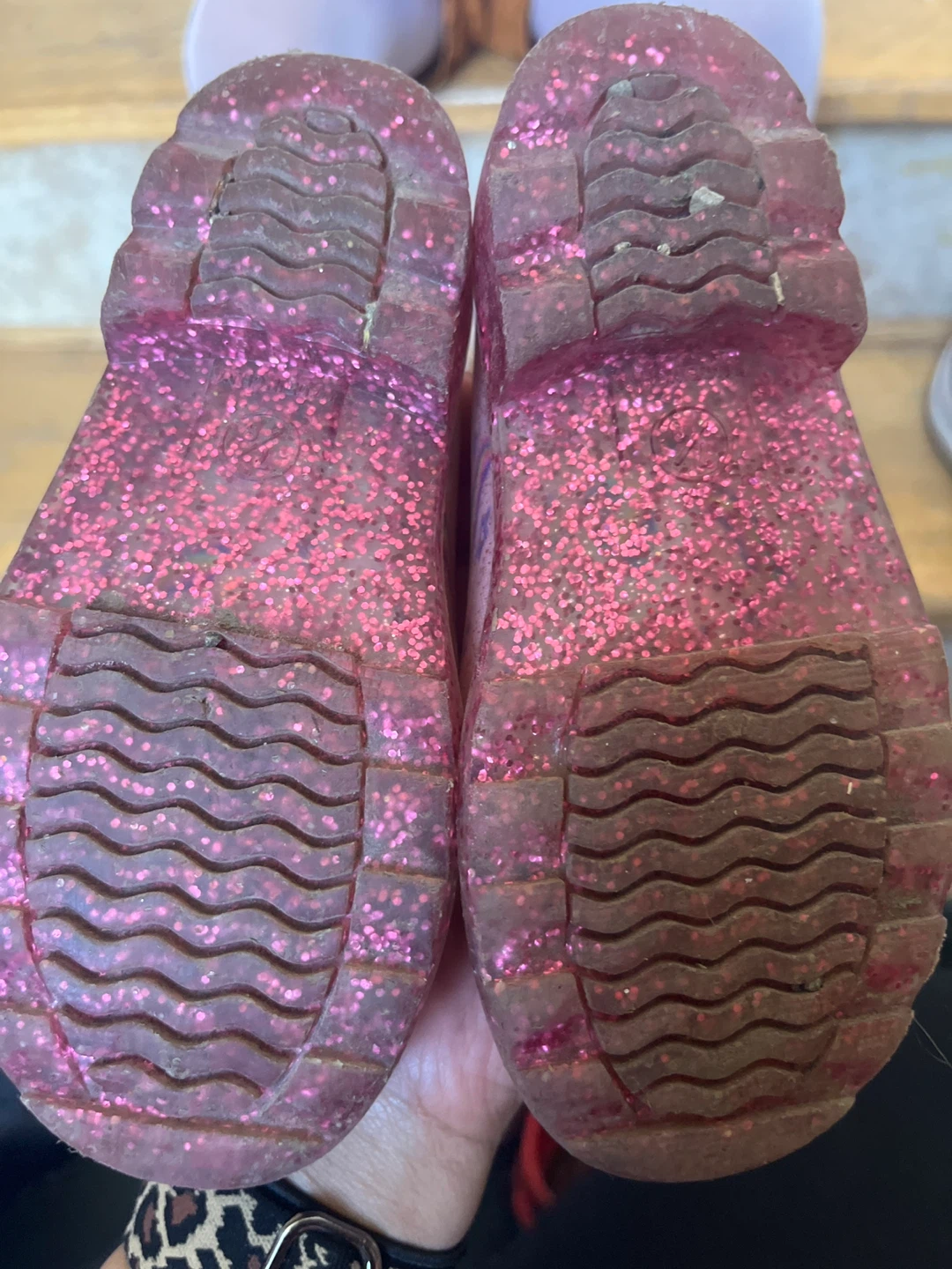 Pink Unicorn Glitter Rain Boots Size 7/8 ⚽️ - photo 4
