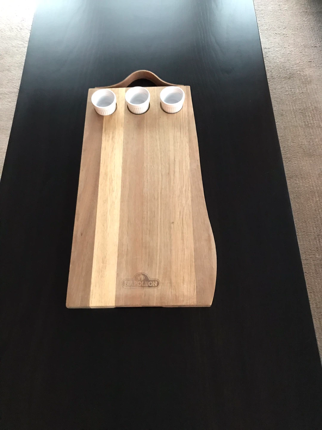 Napoleon Acacia Charcuterie Board with 3 Ramekins - photo 2