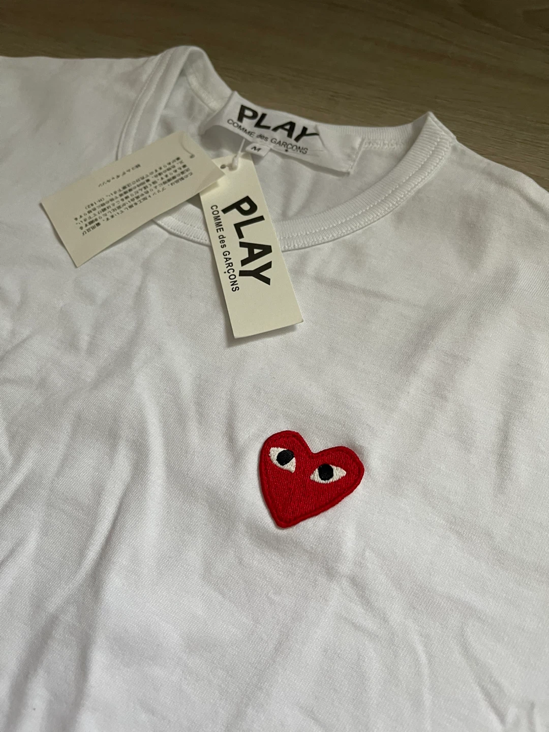 Comme Des Garçons White Heart Tee ⚽️ - photo 3