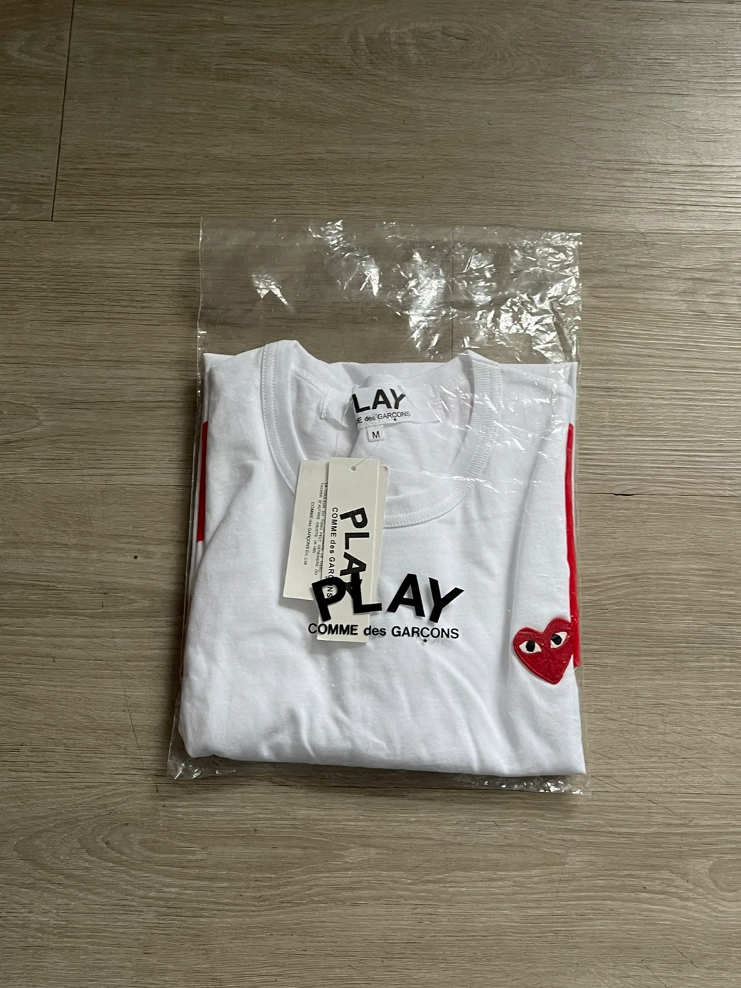 Comme Des Garçons White Heart Tee ⚽️ - photo 2