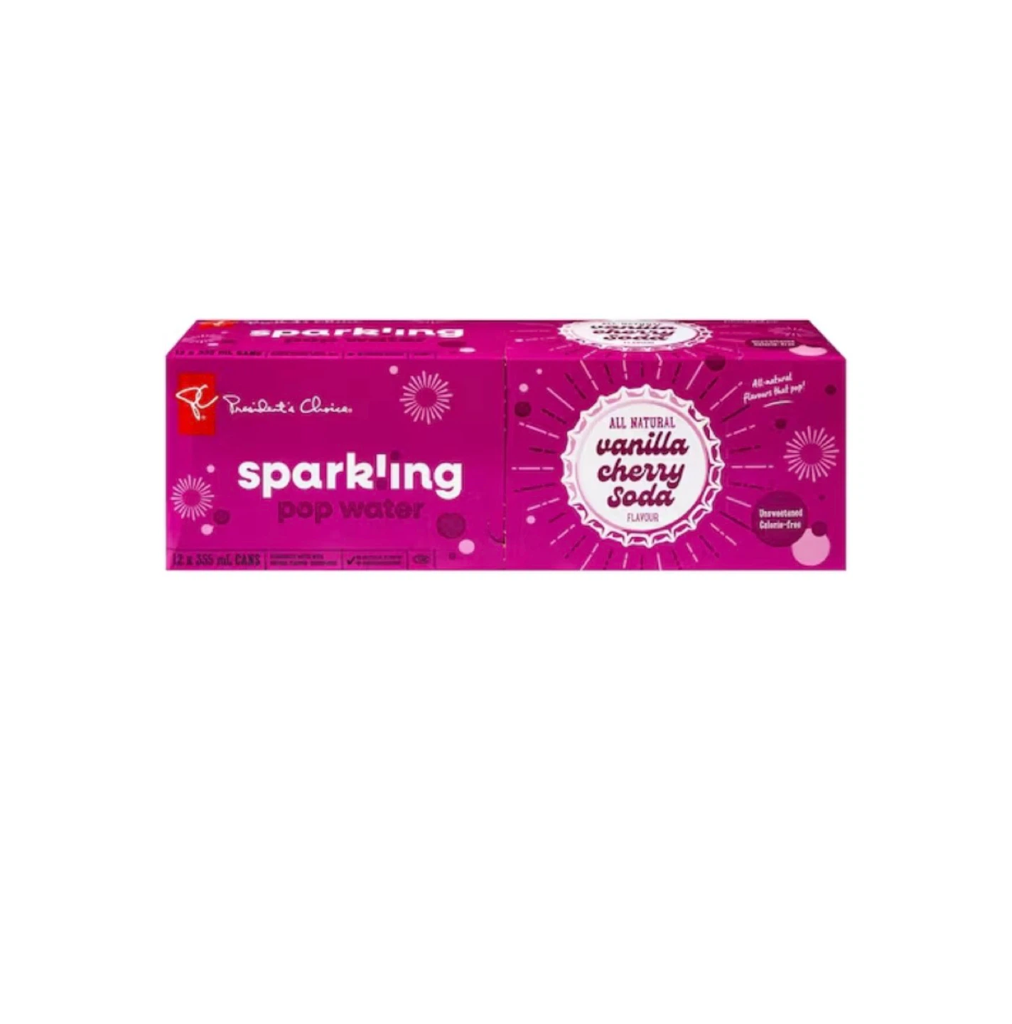 11 cans of Sparkling Vanilla Cherry Soda Pop Water