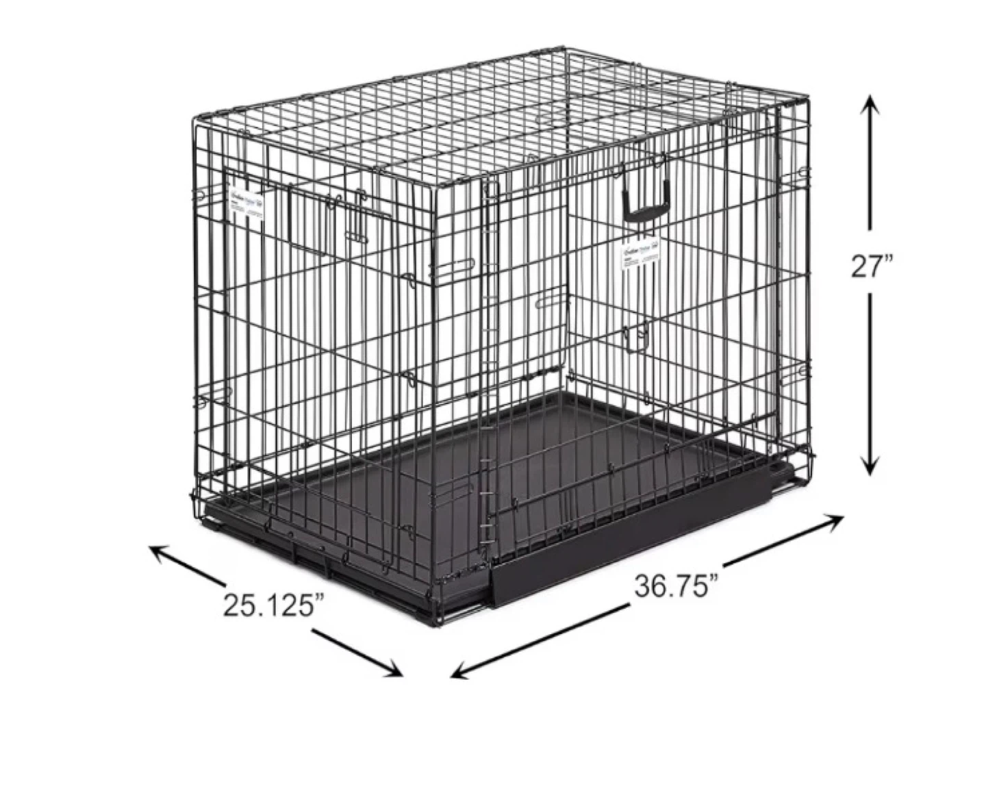 MidWest Homes for Pets Double Door Dog Crate
