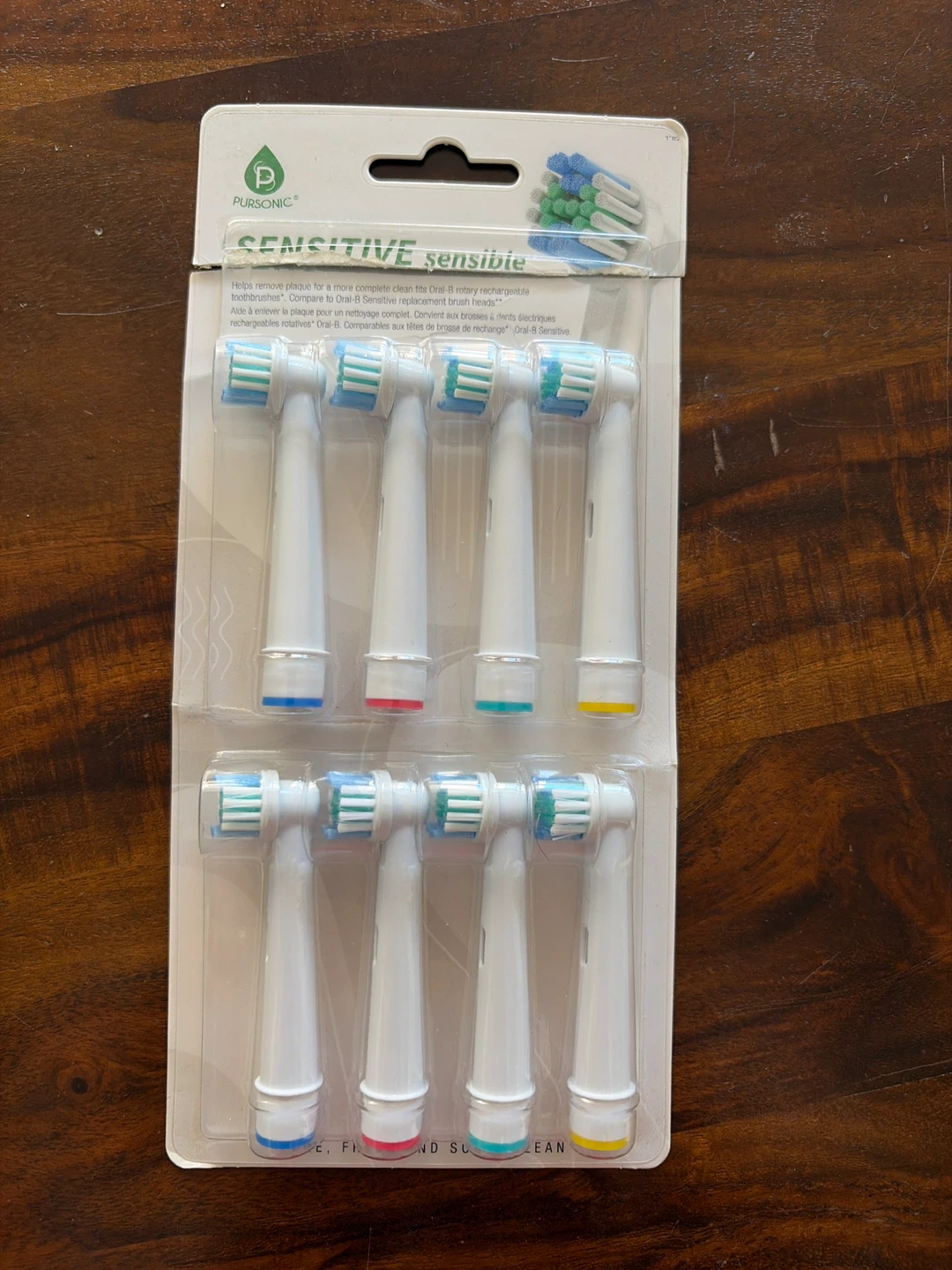 Pursonic Sensitive Replacement Toothbrush Heads - 8 Pack