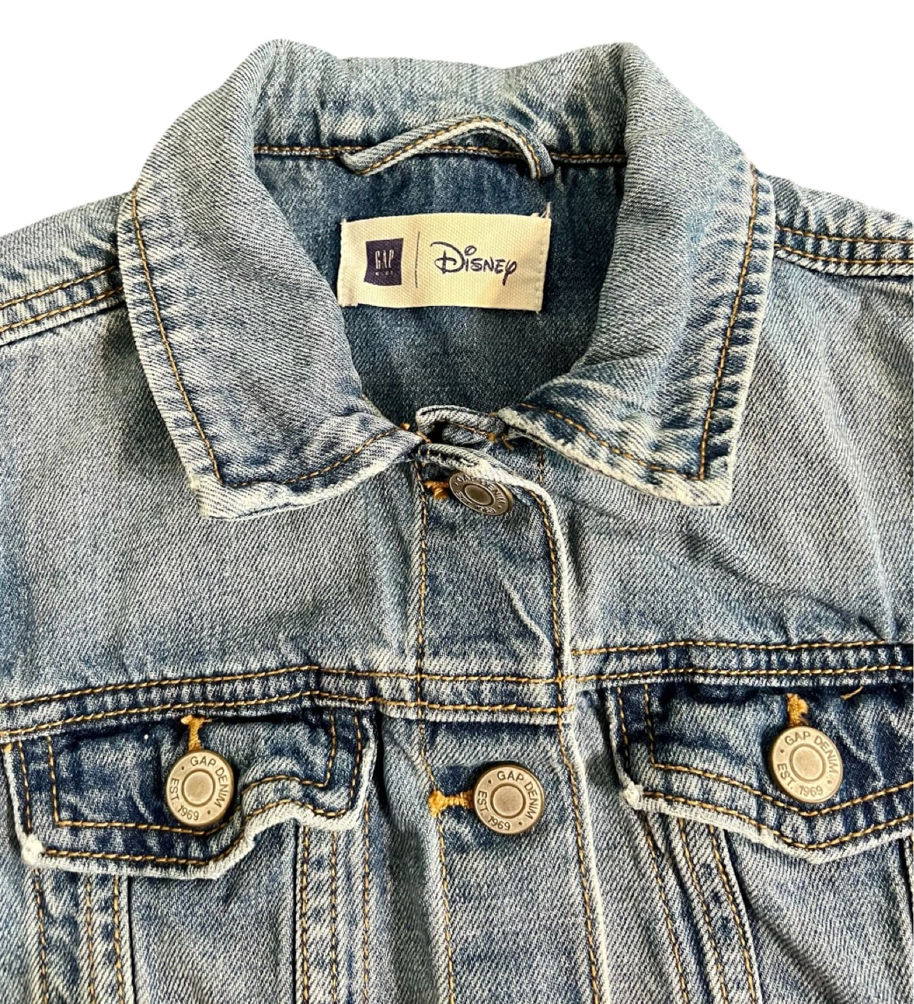 Gap x Disney Mickey Mouse Denim Jacket – Girls Med (8-9 Years) - photo 2