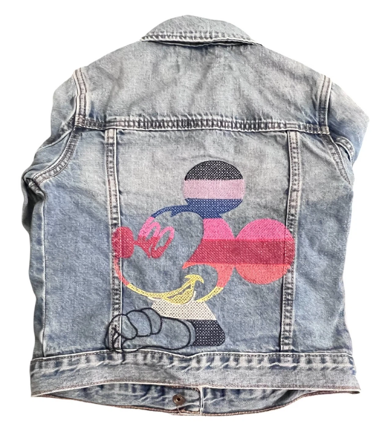 Gap x Disney Mickey Mouse Denim Jacket – Girls Med (8-9 Years) - photo 5