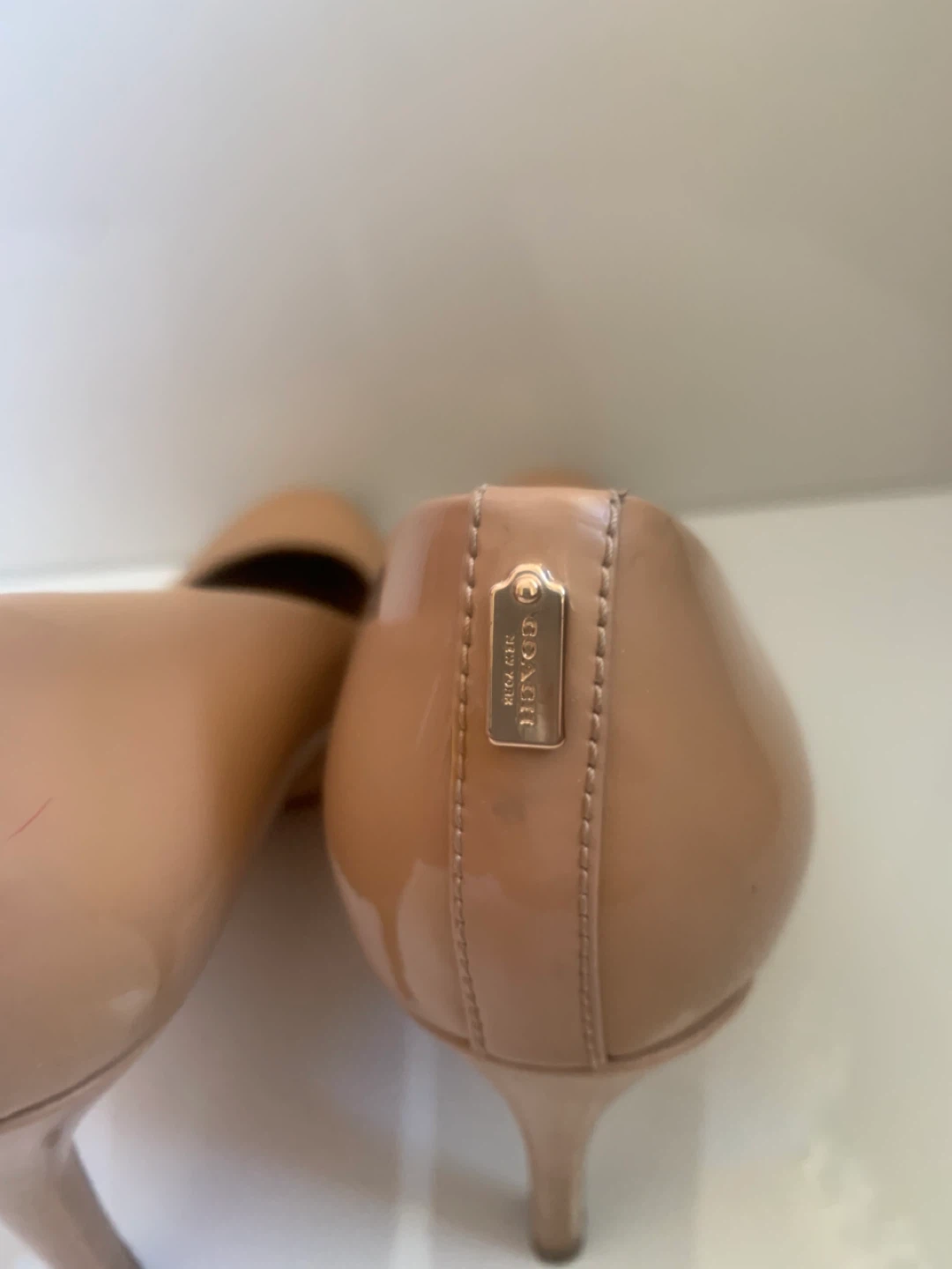 Coach Nude Patent Leather Pumps - photo 4