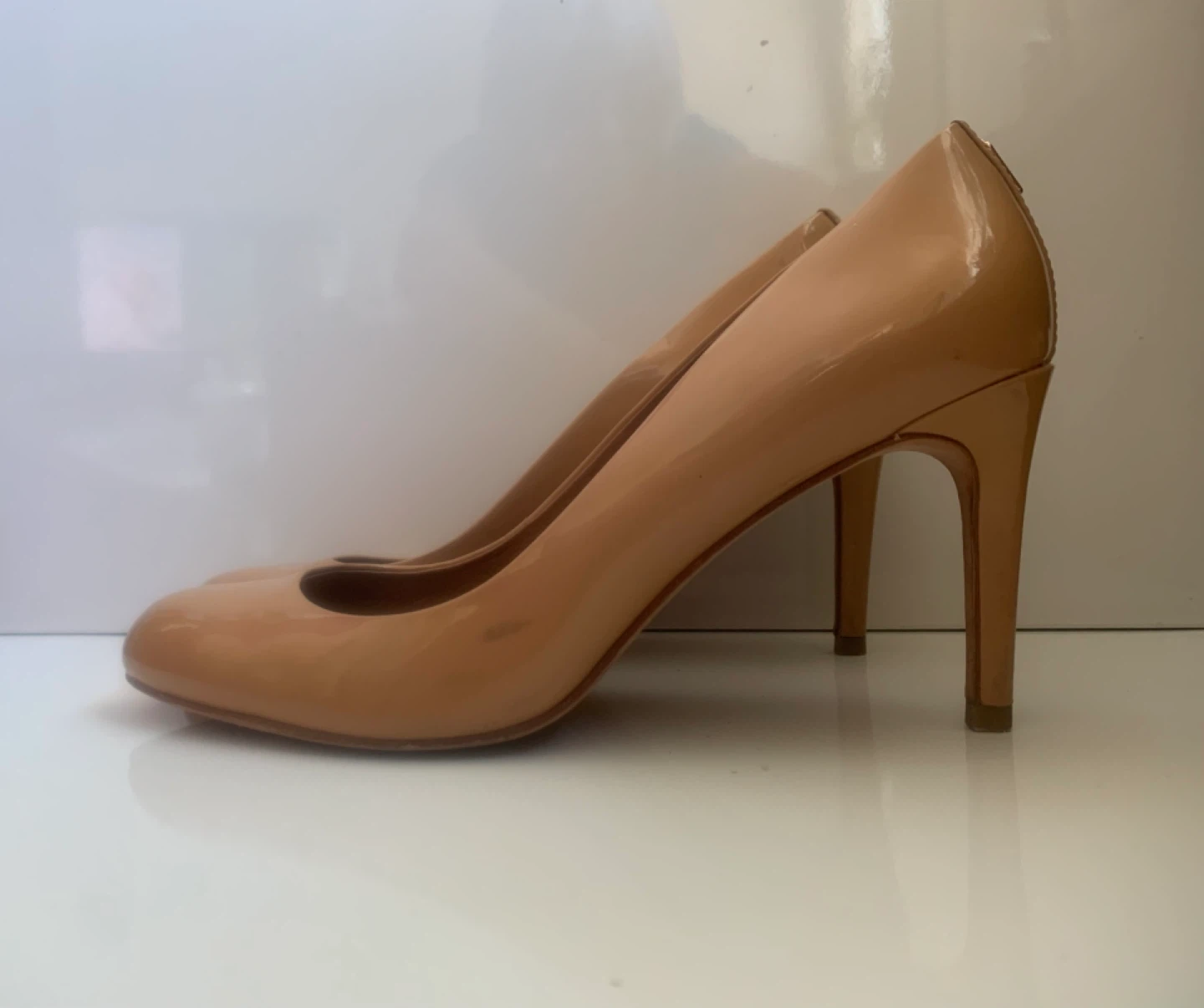 Coach Nude Patent Leather Pumps - photo 3
