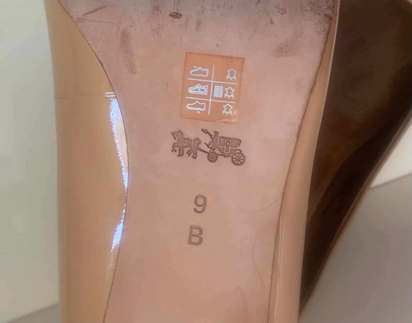 Coach Nude Patent Leather Pumps - photo 5
