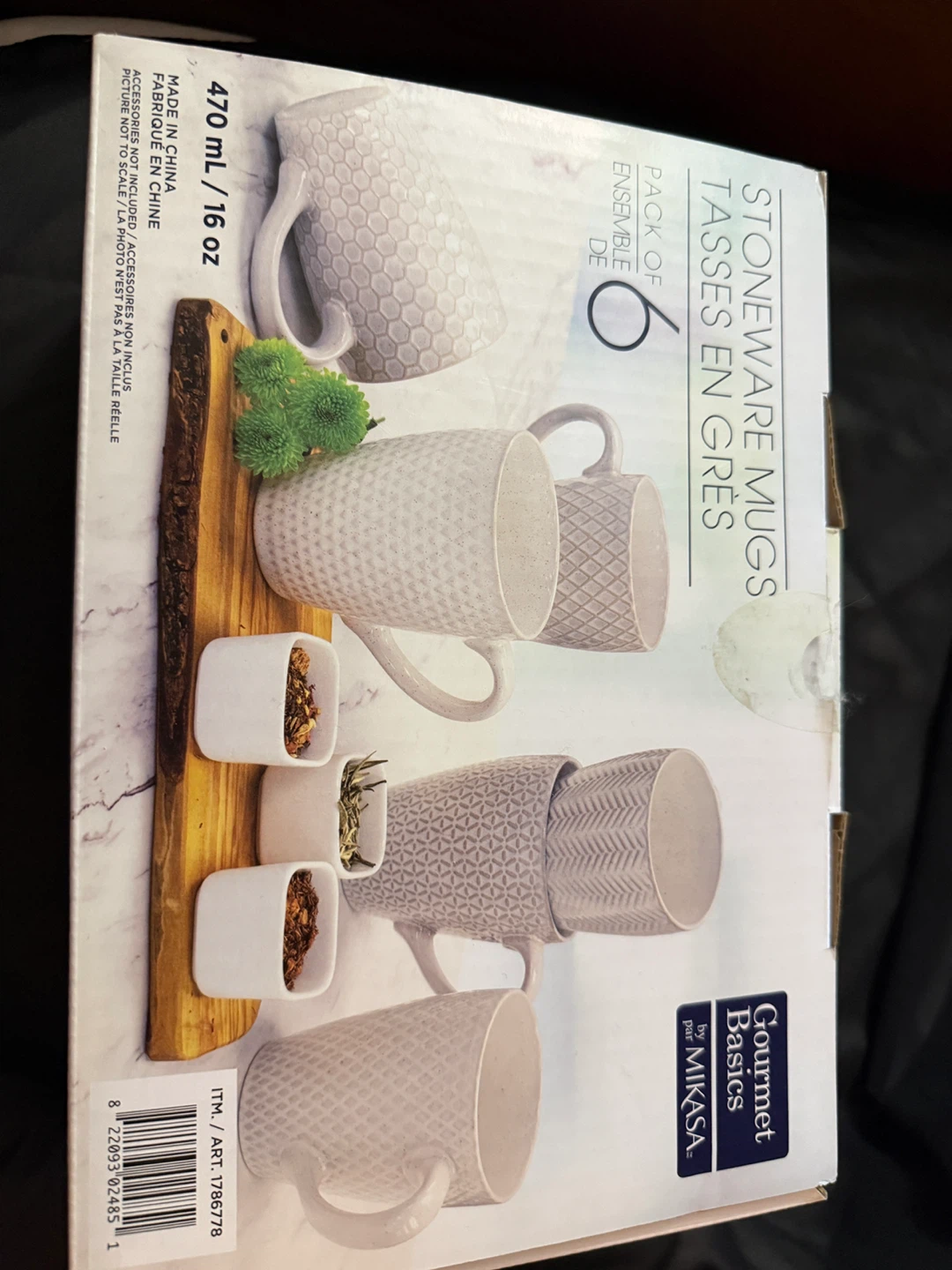 Gourmet Basics by Mikasa Stoneware Mugs Set (6 Pack)