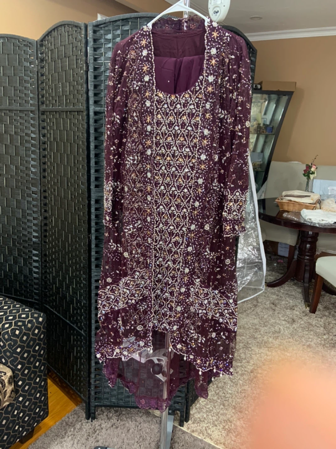 ⚽️⚽️Embellished Burgundy Kurti