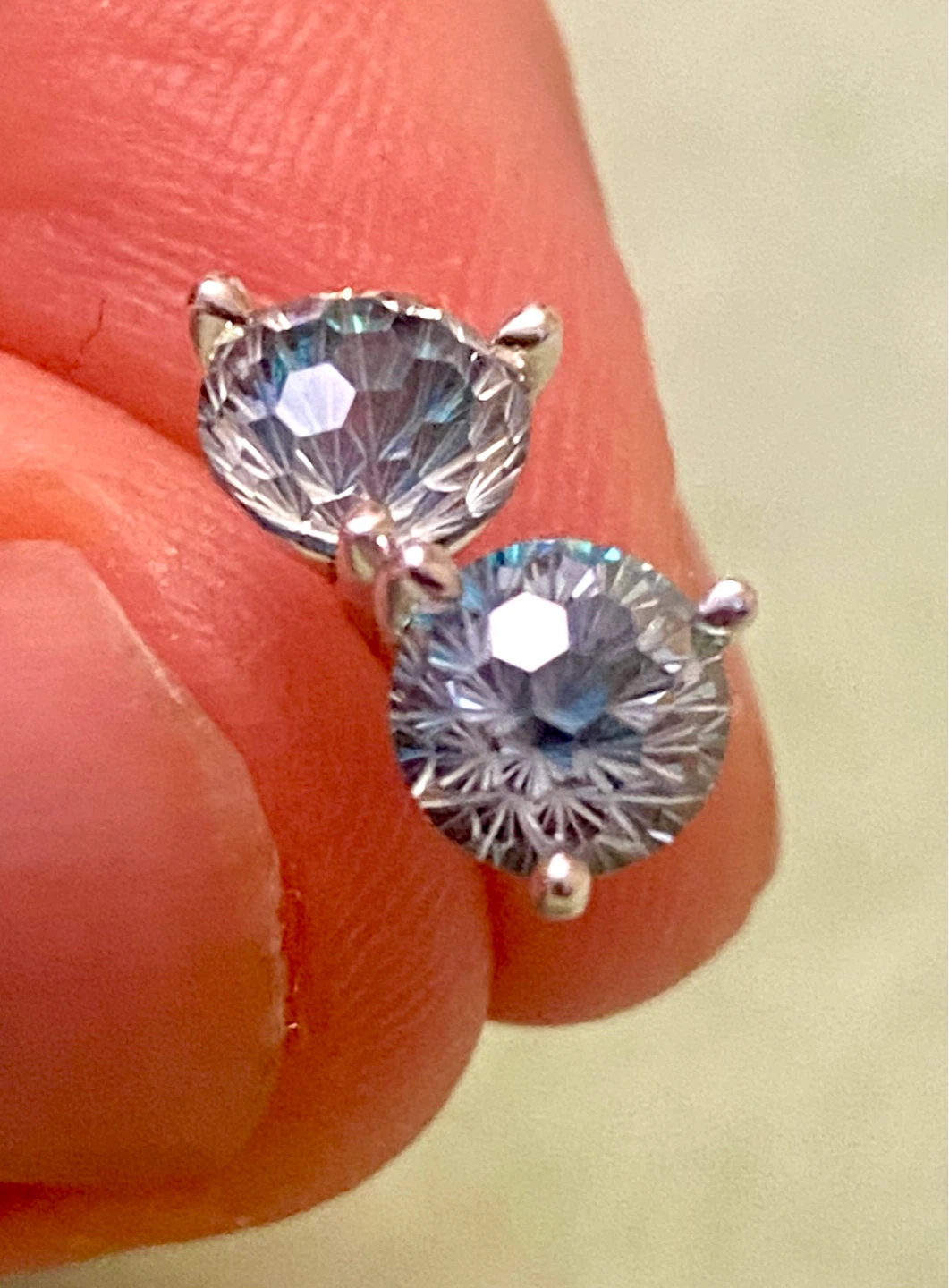 Blue Stud Sterling Silver Earrings - photo 3