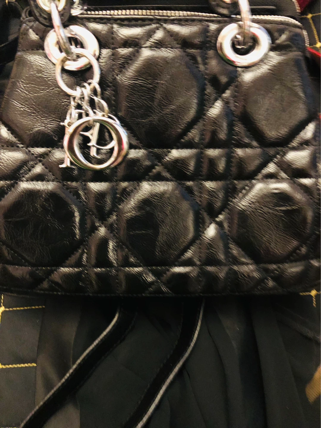 Black or White Quilted Handbag