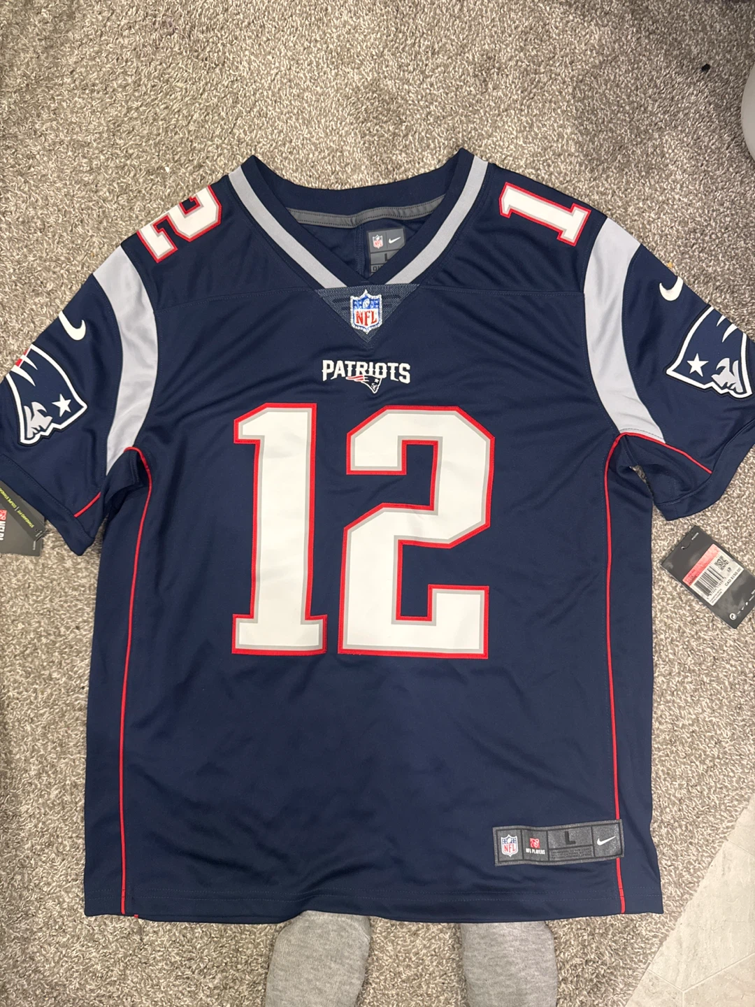 New England Patriots Tom Brady Jersey Size L