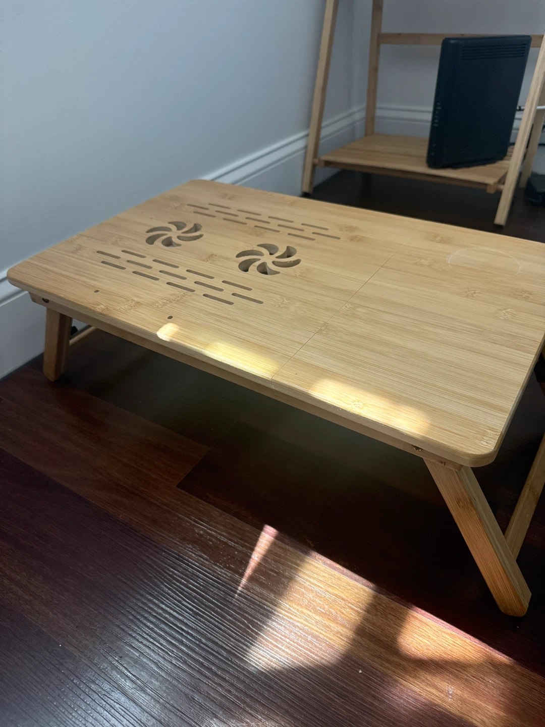 Bamboo Lap Desk with Dual Fans