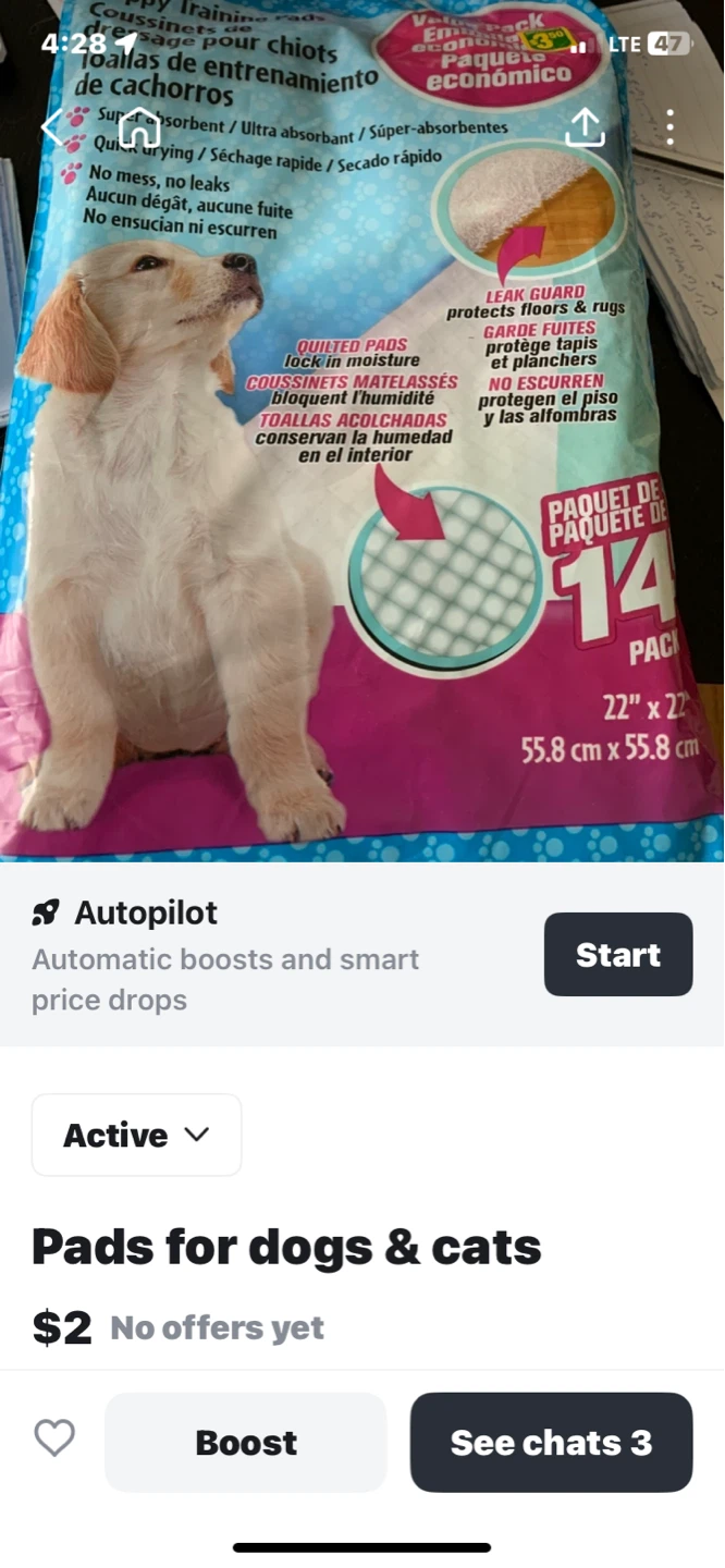 Pad for dog and cat