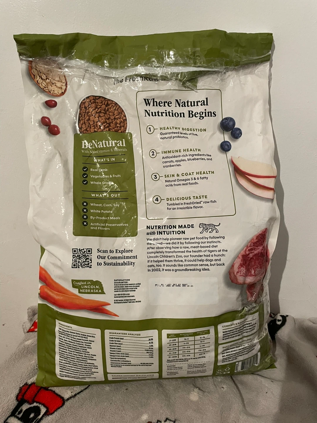18lbs Instinct Lamb Dog Food - photo 2