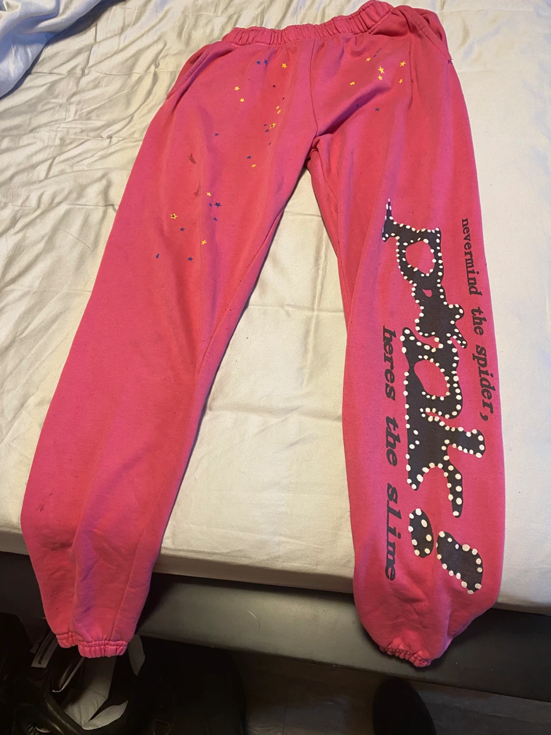 Pink Sp5der "Nevermind the Spider, Here's the Slime" Sweatpants