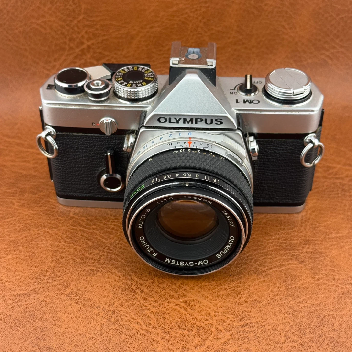 Olympus OM-1 Film Camera with 50mm f/1.8 Lens