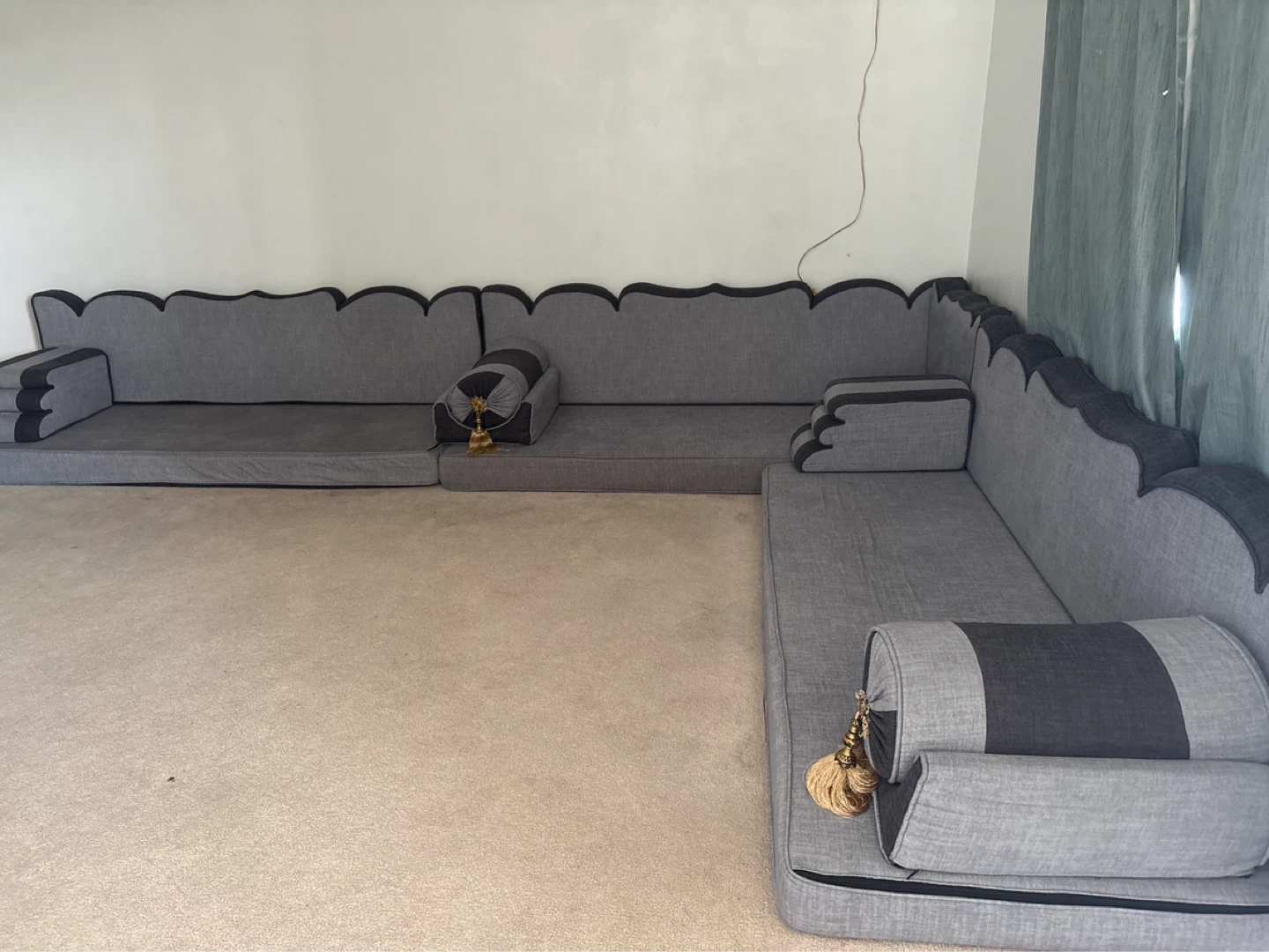 Grey Modular Floor Sofa Set