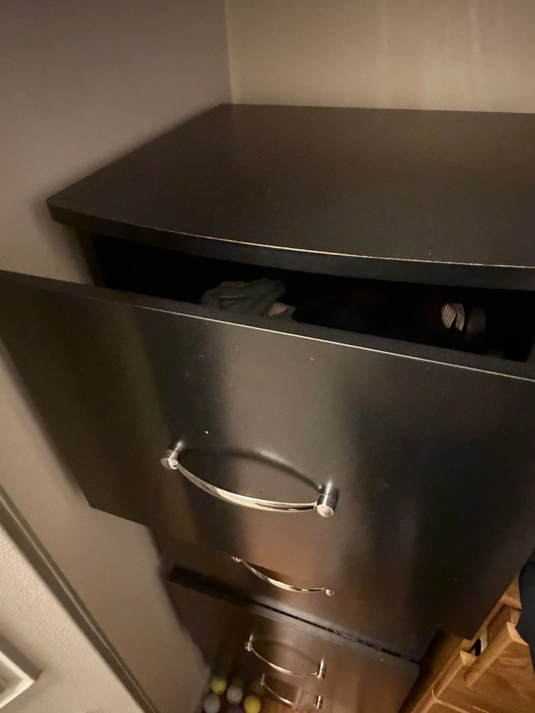 Black 4-Drawer Dresser - photo 2