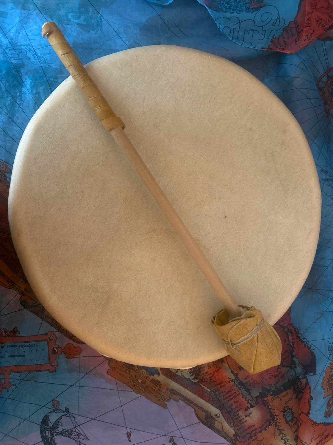Hand Drum with Mallet-replica