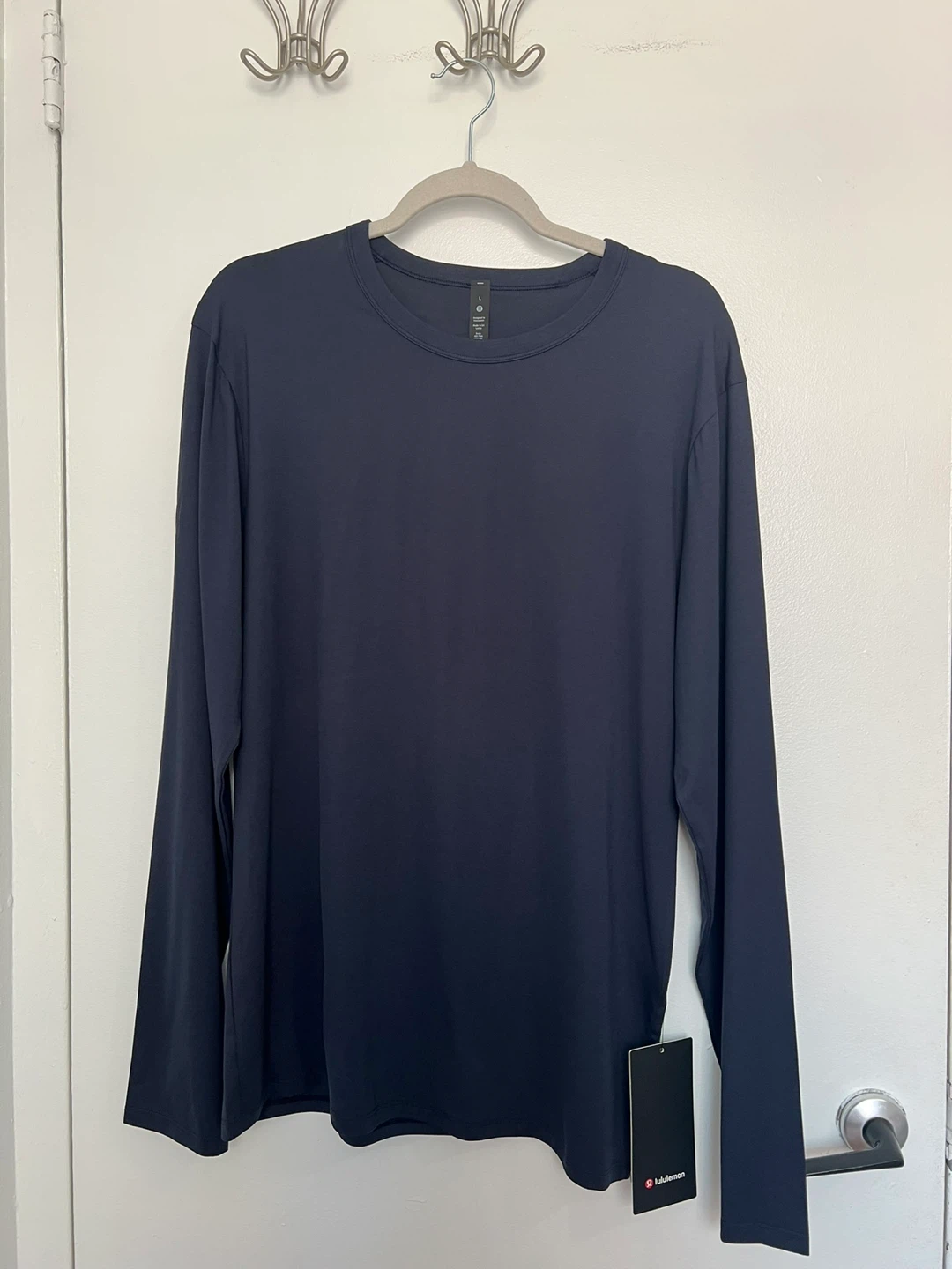 Lululemon The Fundamental LS T-Shirt Navy Blue Size L