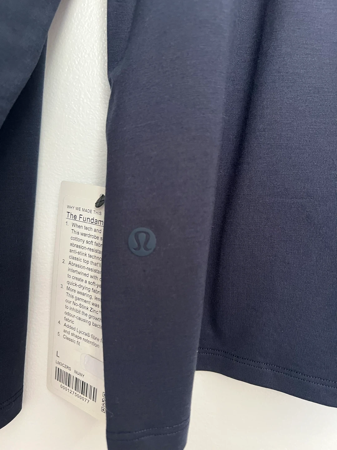 Lululemon The Fundamental LS T-Shirt Navy Blue Size L - photo 4
