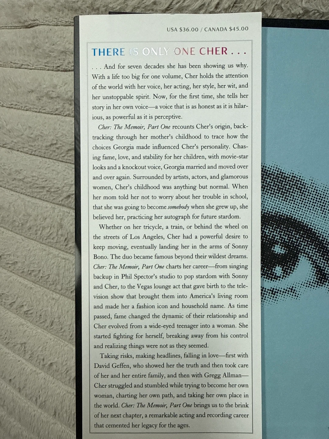 ⚽Cher: The Memoir Part One Book - photo 2