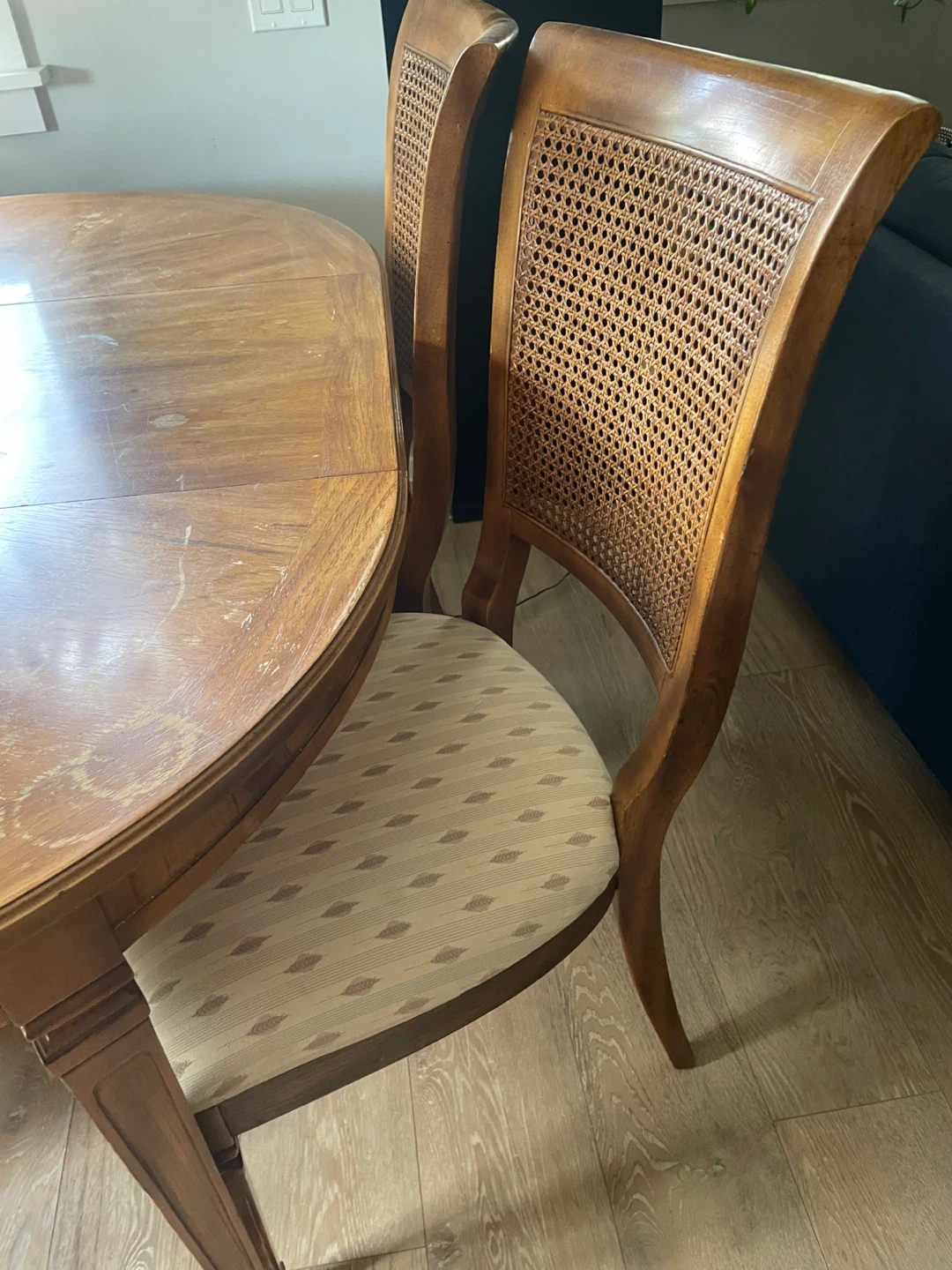 Wooden Dining Table with  6 Chairs ⚽️ - photo 3